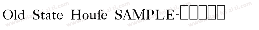 Old State House SAMPLE字体转换